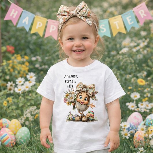 Spring Smiles Wrapped in a Bow Kinder Shirts