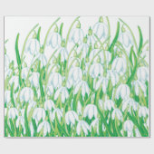 Spring Snowdrops Cadeaupapier (Vlak)