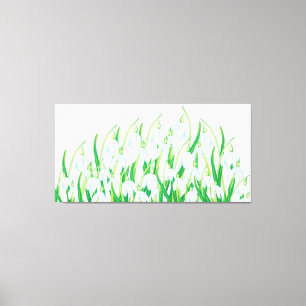 Spring Snowdrops Canvas Afdruk