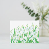 Spring Snowdrops Feestdagenkaart (Staand voorkant)