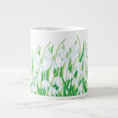Spring Snowdrops Grote Koffiekop (Voorkant)