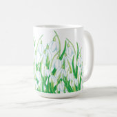 Spring Snowdrops Koffiemok (Voorkant rechts)