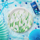 Spring Snowdrops Napkins Papieren Bordje (Feest)