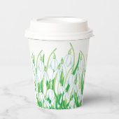 Spring Snowdrops Papieren Bekers (Voorkant)
