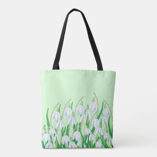 Spring Snowdrops Tote Bag (Achterkant)