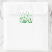 Spring Snowdrops Vierkante Sticker (Tas)