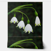 Spring Snowflake Flowers Wallpaper Behang (Afrollen)