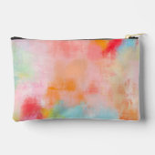 Spring Spark - Roze Koraal Beige Abstract Etui (Achterkant)