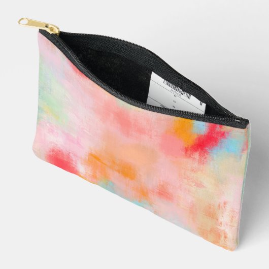 Spring Spark - Roze Koraal Beige Abstract Etui (Open)
