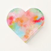 Spring Spark - Roze Koraal - Naam of Monogram Notitieboek (Achterkant)