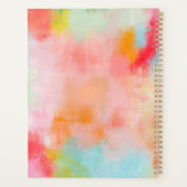 Spring Spark - Roze Koraal - Naam of Monogram Planner (Achterkant)