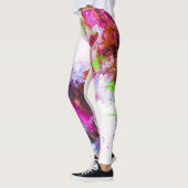 Spring Splash Kleurrijke Abstracte Artsy Alcoholin Leggings (Links)