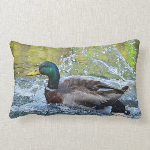 Spring Splash Mallard Duck Kussen