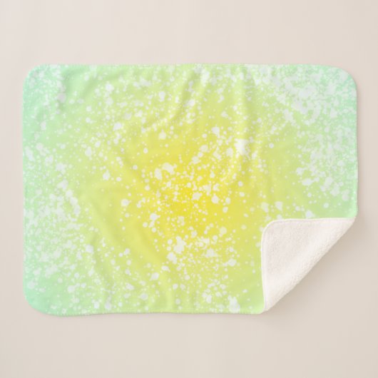 Spring Splatter Sherpa Deken (Voorkant (horizontaal))