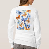 "Spring Splendor: Butterfly Women T-shirt| T-shirt (Achterkant)