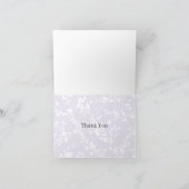 Spring Sprigs Neutral - Dusty Lavender Bedankkaart (Binnen)