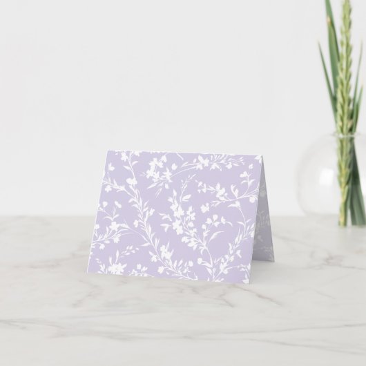 Spring Sprigs Neutral - Dusty Lavender Bedankkaart (Voorkant)