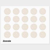 Spring Sprigs Neutral - Soft Linen Ronde Sticker (Vel)