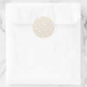 Spring Sprigs Neutral - Soft Linen Ronde Sticker (Tas)