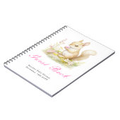 Spring Squirrel Baby Shower Guest Book Notitieboek (Linkerzijde)