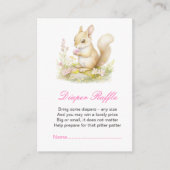 Spring Squirrel Baby shower Informatiekaartje (Voorkant)