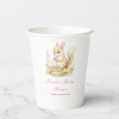 Spring Squirrel Baby shower Papieren Bekers (Achterkant)