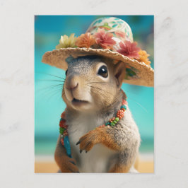 Spring Squirrel Briefkaart