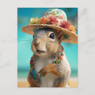 Spring Squirrel Briefkaart