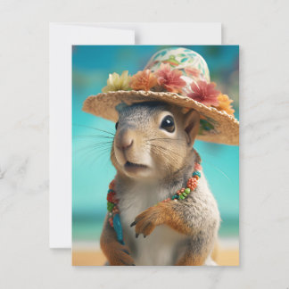 Spring Squirrel Briefkaart