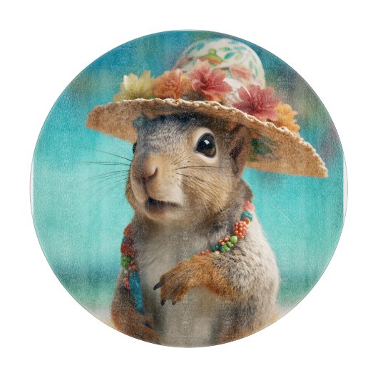 Spring Squirrel Snijplank (Voorkant)