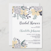 Spring stoffig groen geel floral vrijgezellenfeest kaart (Voorkant)