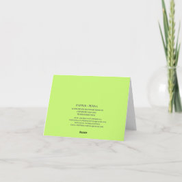 Spring Stone Barn Green Notecard Kaart