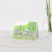 Spring Stone Barn Green Notecard Kaart (Voorkant)
