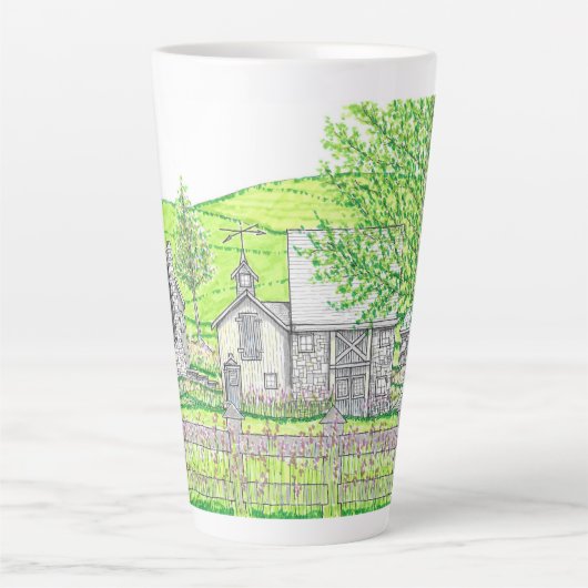 Spring Stone Barn Grote Latte Mok (Voorkant)