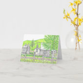 Spring Stone Barn Notecard Kaart (Gele Bloem)