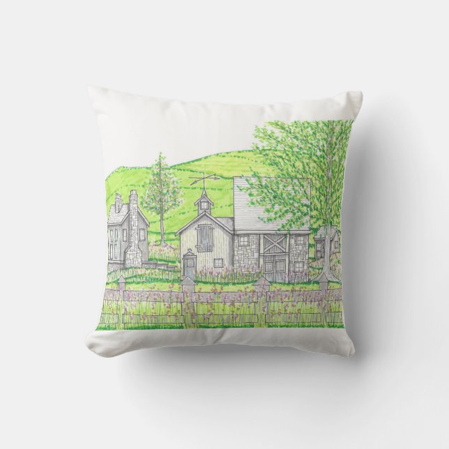 Spring Stone Barn Pillow Buitenkussen (Voorkant)