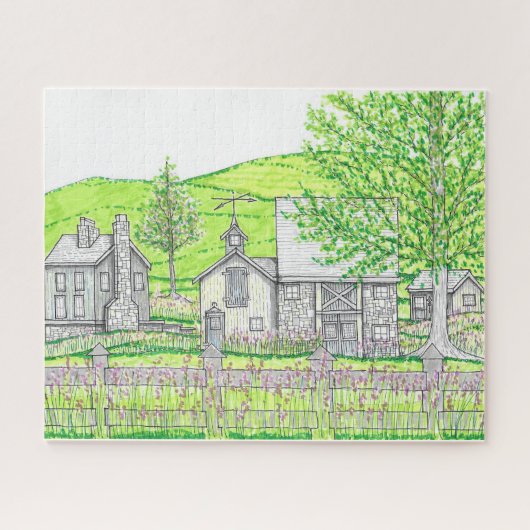 Spring Stone Barn Puzzle Legpuzzel (Horizontaal)