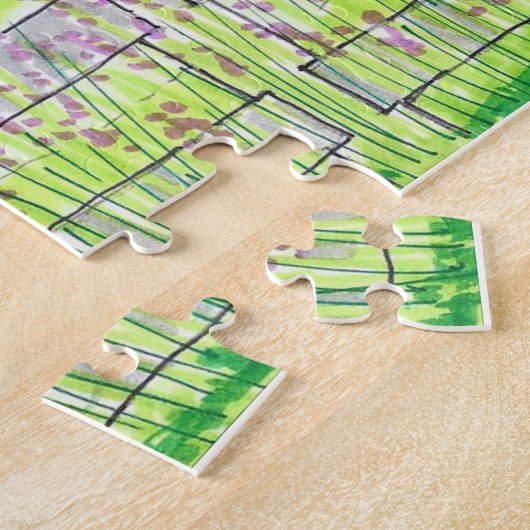 Spring Stone Barn Puzzle Legpuzzel (Zijkant)