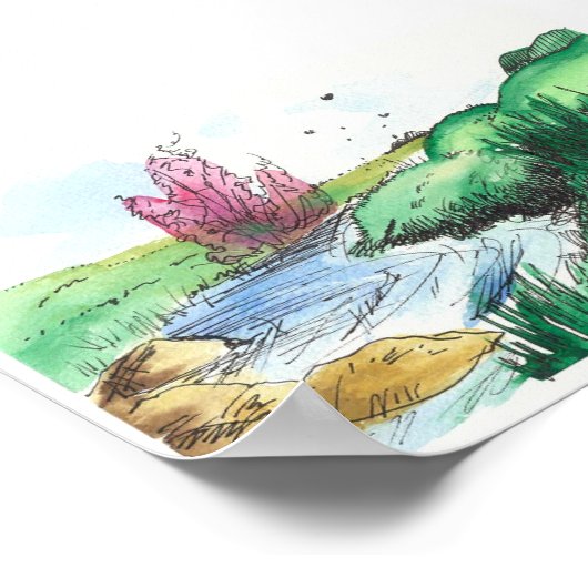 Spring Stream Poster (Hoek)