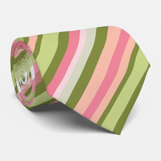 Spring Stripe-Stropdas Stropdas (Opgerold)