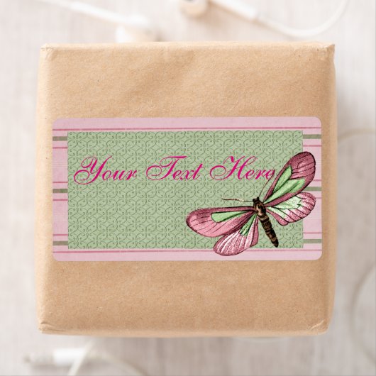 Spring Striped Vlinder Label (Insitu)