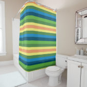Spring Stripes douchegordijn (In situ)