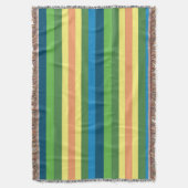 Spring Stripes Kleurrijke Deken (Voorkant Verticaal)