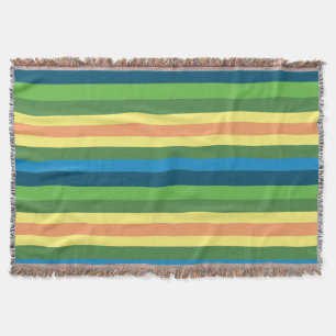 Spring Stripes Kleurrijke Deken
