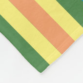 Spring Stripes Kleurrijke Fleece Deken (Hoek)