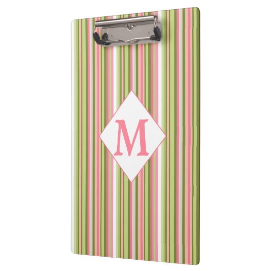 Spring Stripes monogrammed Klembord (Links)