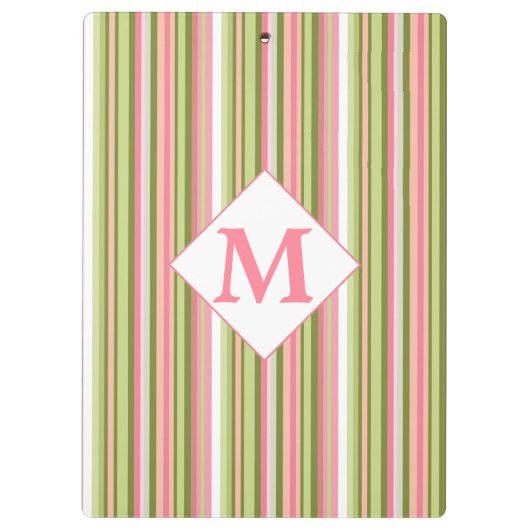 Spring Stripes monogrammed Klembord (Achterkant)