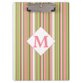 Spring Stripes monogrammed Klembord (Voorkant)