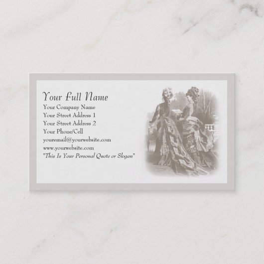 Spring Stroll - Visitekaartje (Voorkant)