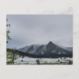 Spring Stubble Boulder Flatirons Briefkaart